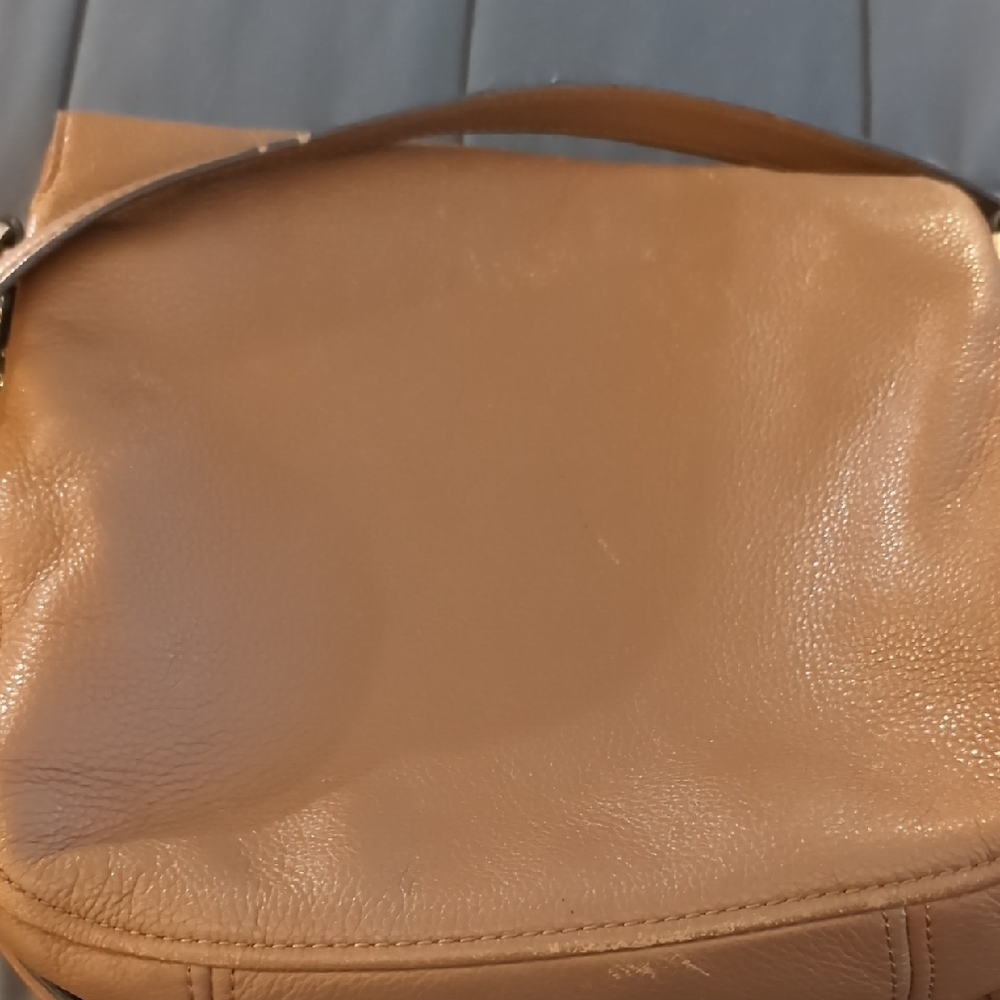 Michael Kors Tan Leather Crossbody Bag- Bedford - Picture 8 of 9